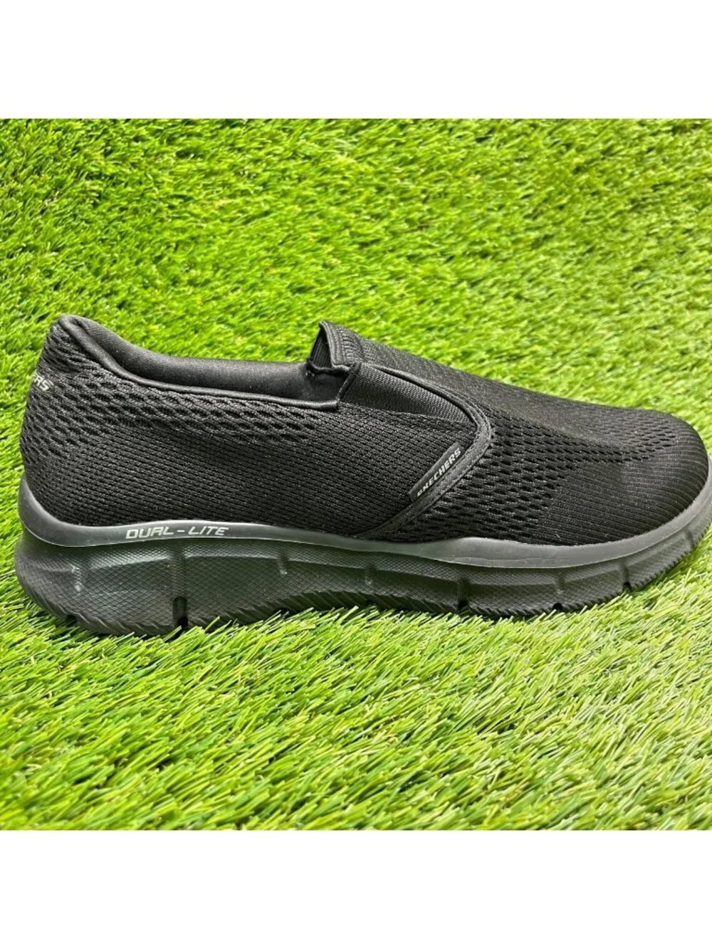 Skechers Equalizer Double Play Mens Size 11E Black Athletic Shoes Sneakers